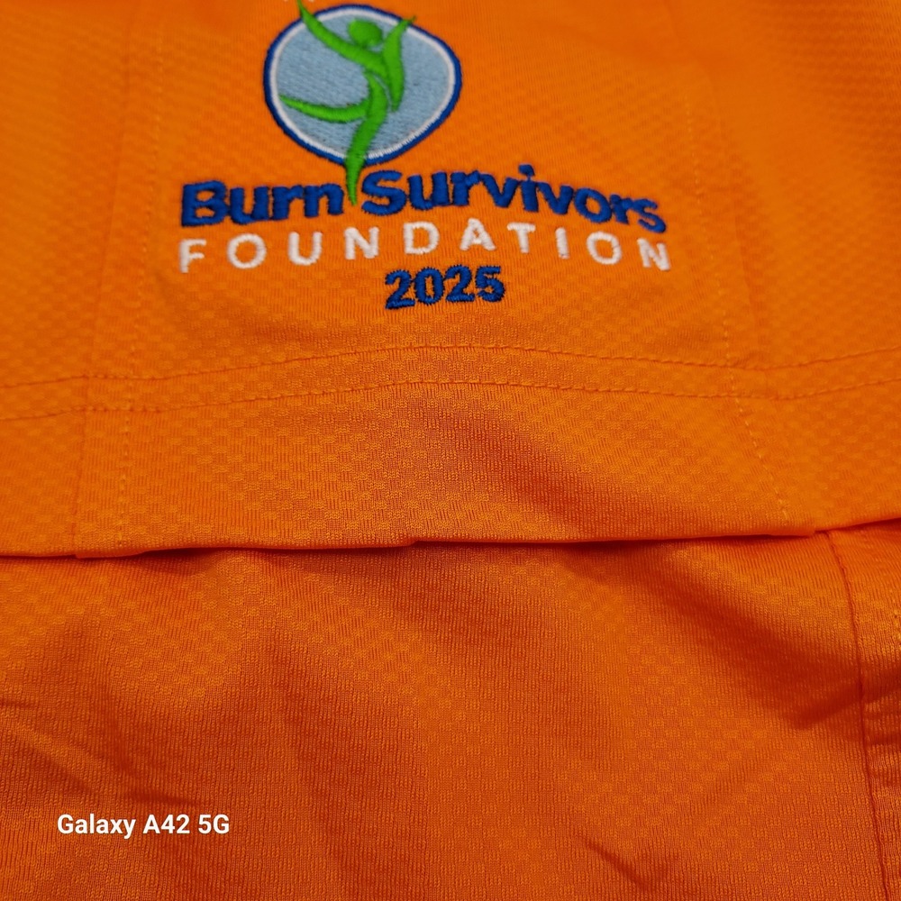 Cutter‎ Buck Orange Burn Survivors Foundation Golf Polo Shirt XXL - Picture 7 of 7